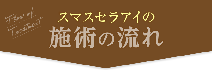 スマセラアイの施術の流れ